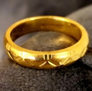 22k pure gold ring